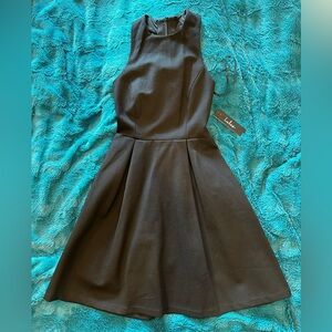 Lulus Black Fit And Flare Cocktail Dress